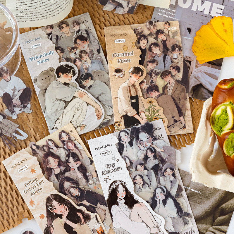 

Mr Paper 4Style 30Pcs/bag Romantic Girl Magazine Theme PET Sticker Packaging DIY Manual Material Decorative Scrapbook Albums