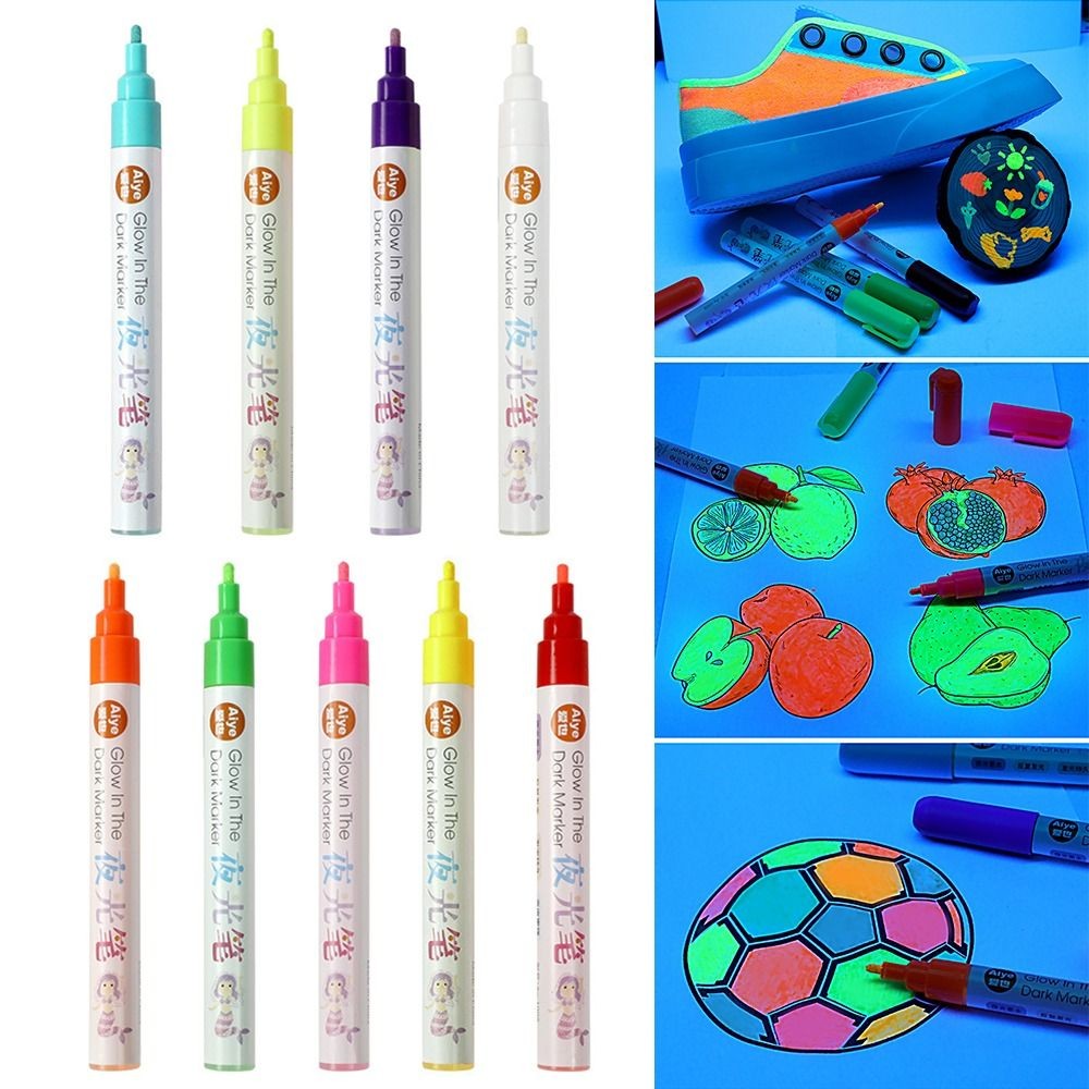 

Colorful Luminous Pen Hand Painting DIY Glowing in the Dark Marker Pen Creative Student Personalized Luminous Graffiti
