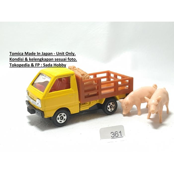 IP3... Tomica 31 Suzuki Carry Cattle Truck Yellow Japan Unit Only 2ND