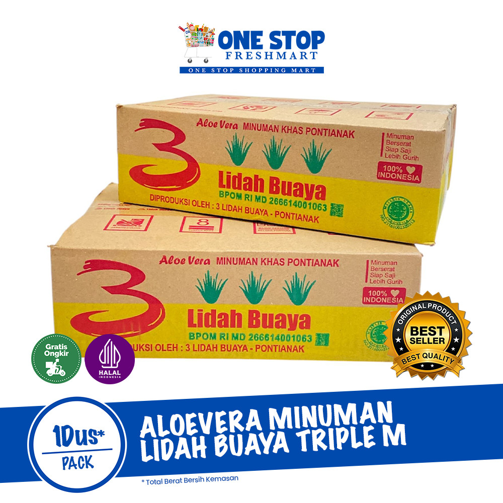 

ALOEVERA MINUMAN LIDAH BUAYA TRIPLE M 1 DUS
