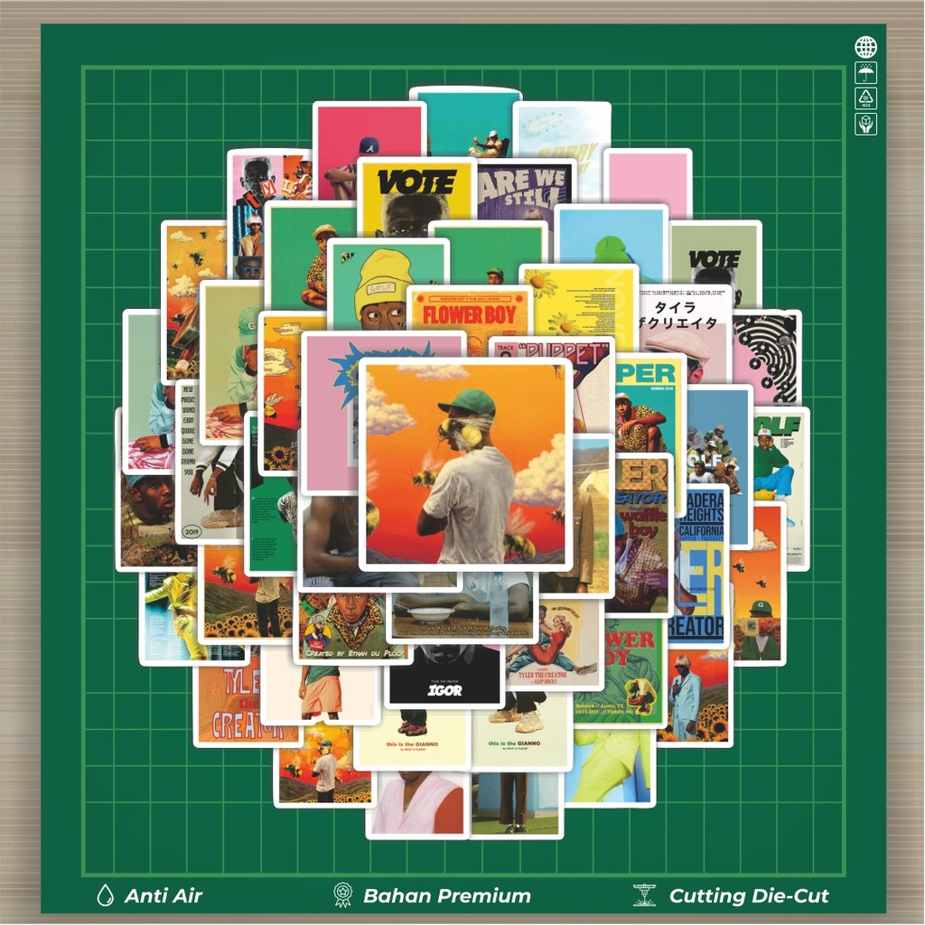 

HOT 50 PCS STIKER Stiker Poster Tyler Flower Boy [Poster Tyler Anak Bunga Laki-Laki] Dekorasi Lucu Kreatif untuk Notebook, Skateboard, HP