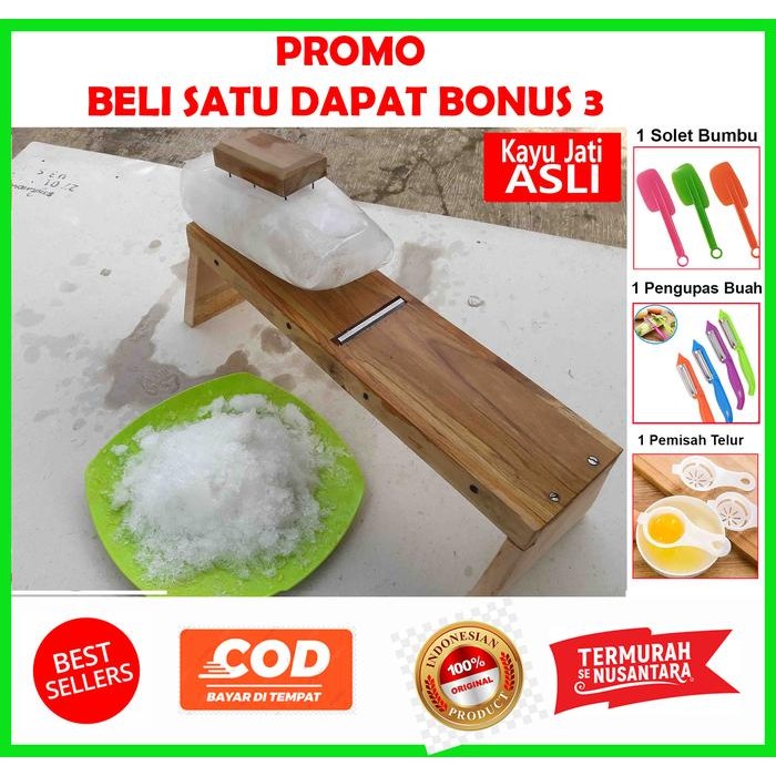 Mesin serut es batu manual