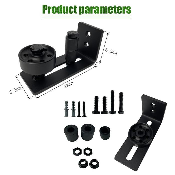 

8 in 1 Adjustable Sliding Barn Door Floor Guide Door Sway Stopper Door - Hitam Sale