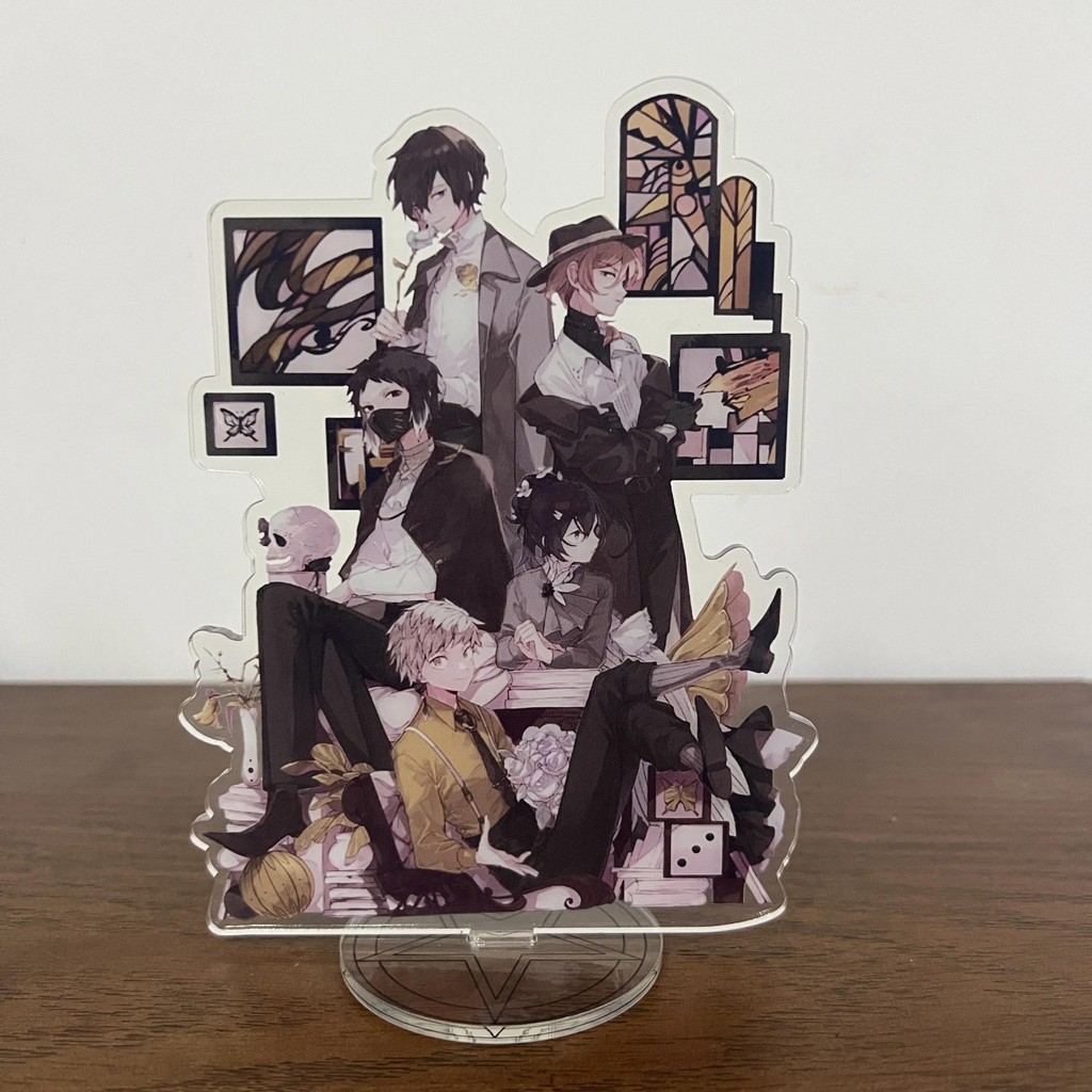 Bungou Stray Dogs 10th Anniversary Acrylic Stand Figure Anime Dazai Osamu Nakahara Chuuya Desktop St