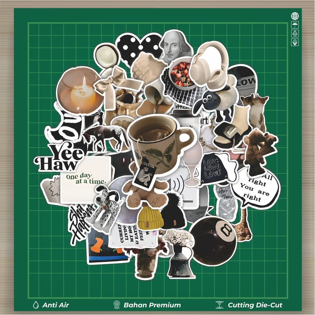 

HOT 50 PCS STIKER Stiker Modern Fashion Classic Vintage Stiker Fashion Cars Decal Dingin Kartu Album Custom Vinyl Anti Air- Sticker Aesthetic Buku Journal Koper Casing HP Tablet Laptop Helm Motor Botol Minum
