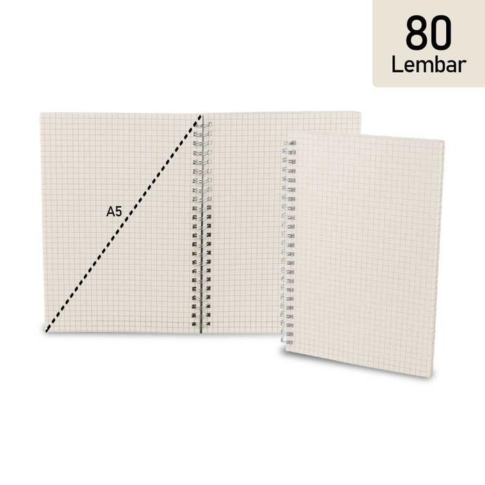 

USEA Buku Binder Catatan Jurnal Harian Notebook Ukuran A5 A6 Garis 80 Sheet - A5, Grid
