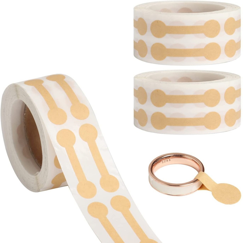 

500Pcs/roll Kraft Paper Price Stickers for Small Business Jewelry Price Tags Self Adhesive White Blank Sticker for Clothing Ring