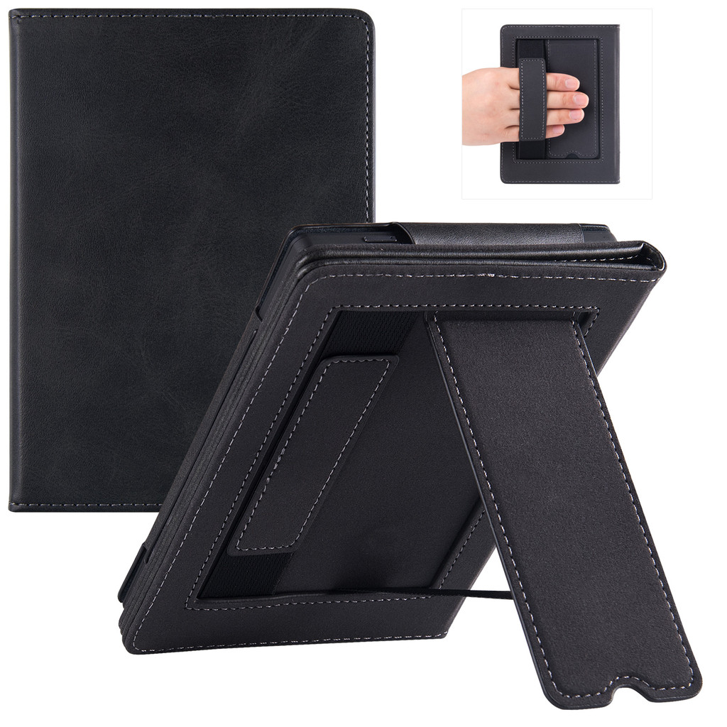 Stand Case for Onyx Boox Poke3/Poke4/Poke 4S/Boox Poke5 - PU Leather Folios Sleeve Cover with Hand S