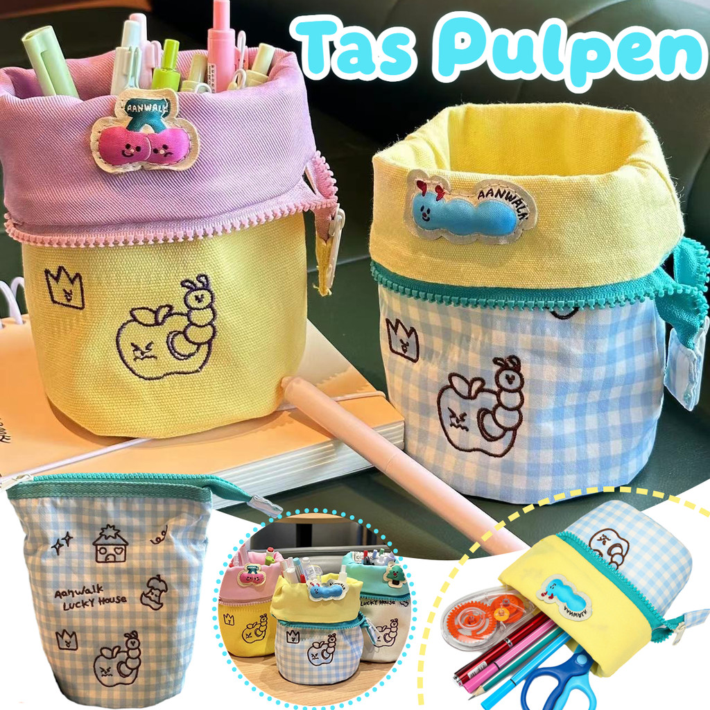 

Tempat Pensil Yang Bisa Dilipat / Tas Pulpen Lucu / Tempat Pensil Lipat Pena Tempat Pena Kreatif Tas / Soft Standing Pouch Organizer Makeup Cosmetic Bag
