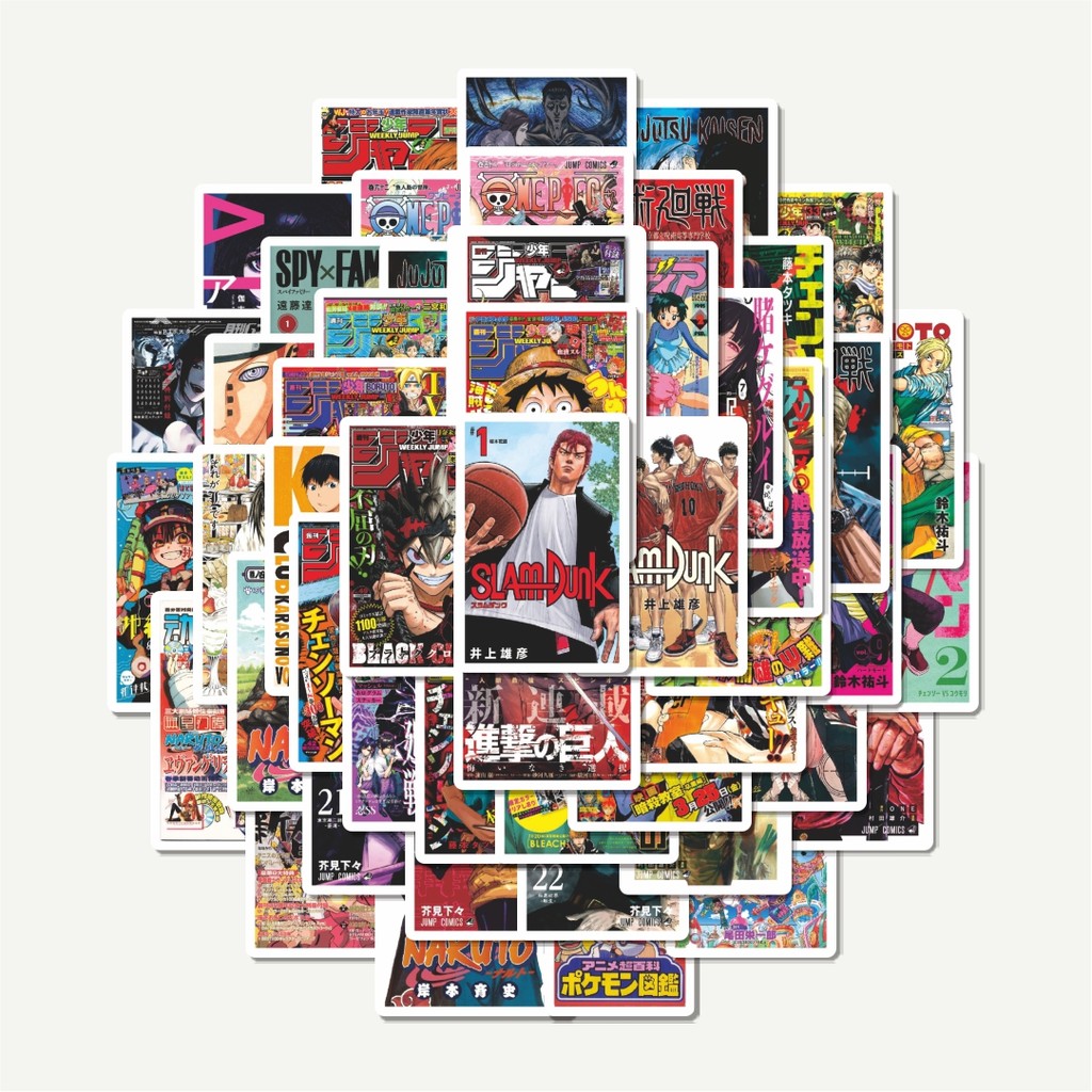 

Sticker Pack Stiker Shōnen Manga Series | Sticker TUMBLR | Stiker LAPTOP KOPER HELM
