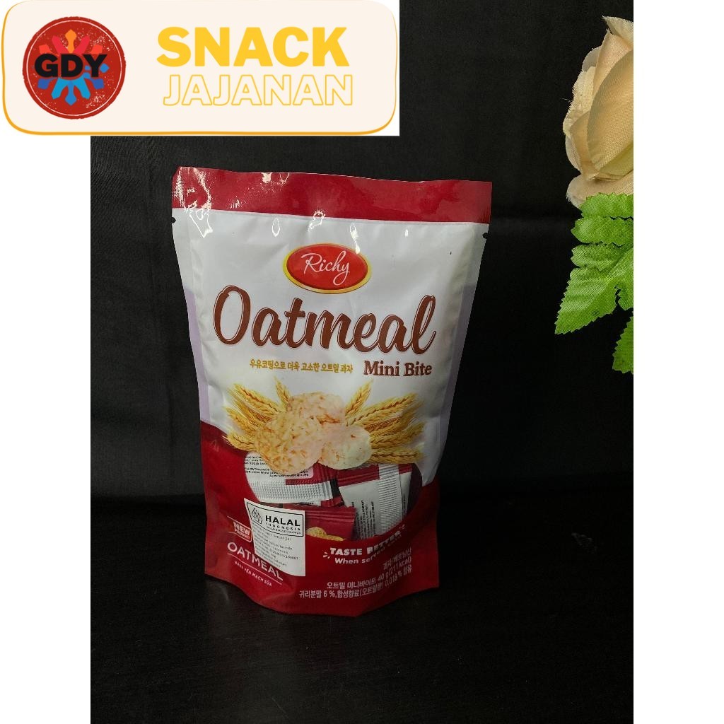 

Richy OatMeal / Oat Meal / Mini Bite / Sereal / Cereal / Snack / Import Vietnam Naraya Pouch 40g