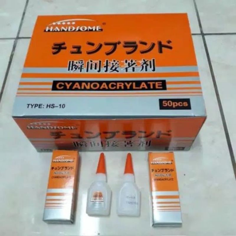 

JAMIN MURAH !!!Lem Korea Handsome HS-10 1 box isi 50 botol / lem serba guna(BISA LANGSUNG ORDER)