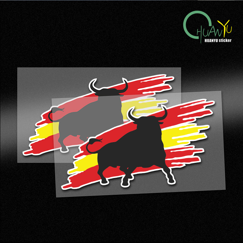 

Creative Bull Spain Vinyl Poster Laptop Handcart PVC Car Stickers Motorcycle Stickers Waterproof Stickers