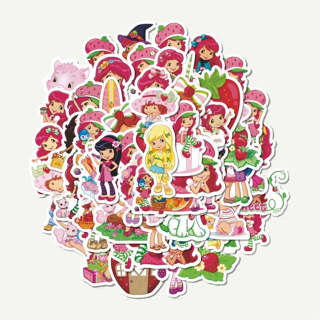 

Sticker Pack Stiker Kartun Strawberry Shortcake | Sticker TUMBLR | Stiker LAPTOP KOPER HELM