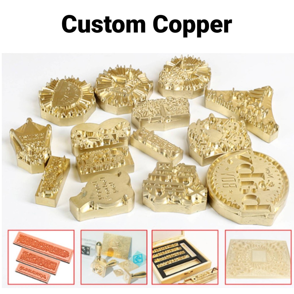 

Custom copper die stamp logo Customized Brass Mold Cold Pressing Copper Symbol DIY Thickness 10 mm