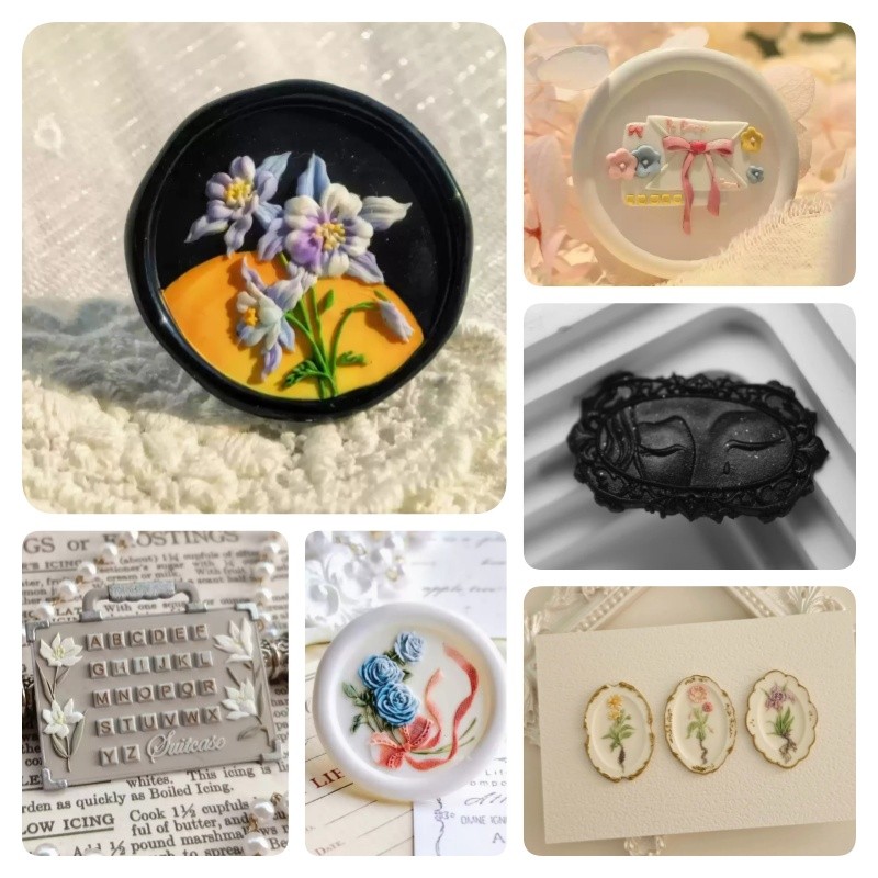 

New Lacquered Seal Head Handbook Series, Irregular-Shaped Multi-Layer Embossed Envelopes, Invitations, Stamps, Toys