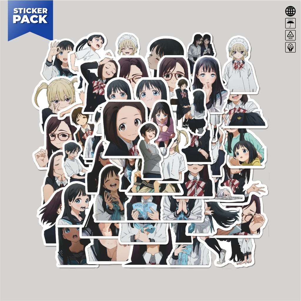 

[100PCS]Stiker Pack Stiker Anime Akebi's Sailor Uniform Series Aesthetic Vinyl Anti Air Dekorasi Sticker Laptop Buku Journal Koper Helm Casing HP Gitar Helm Skateboard