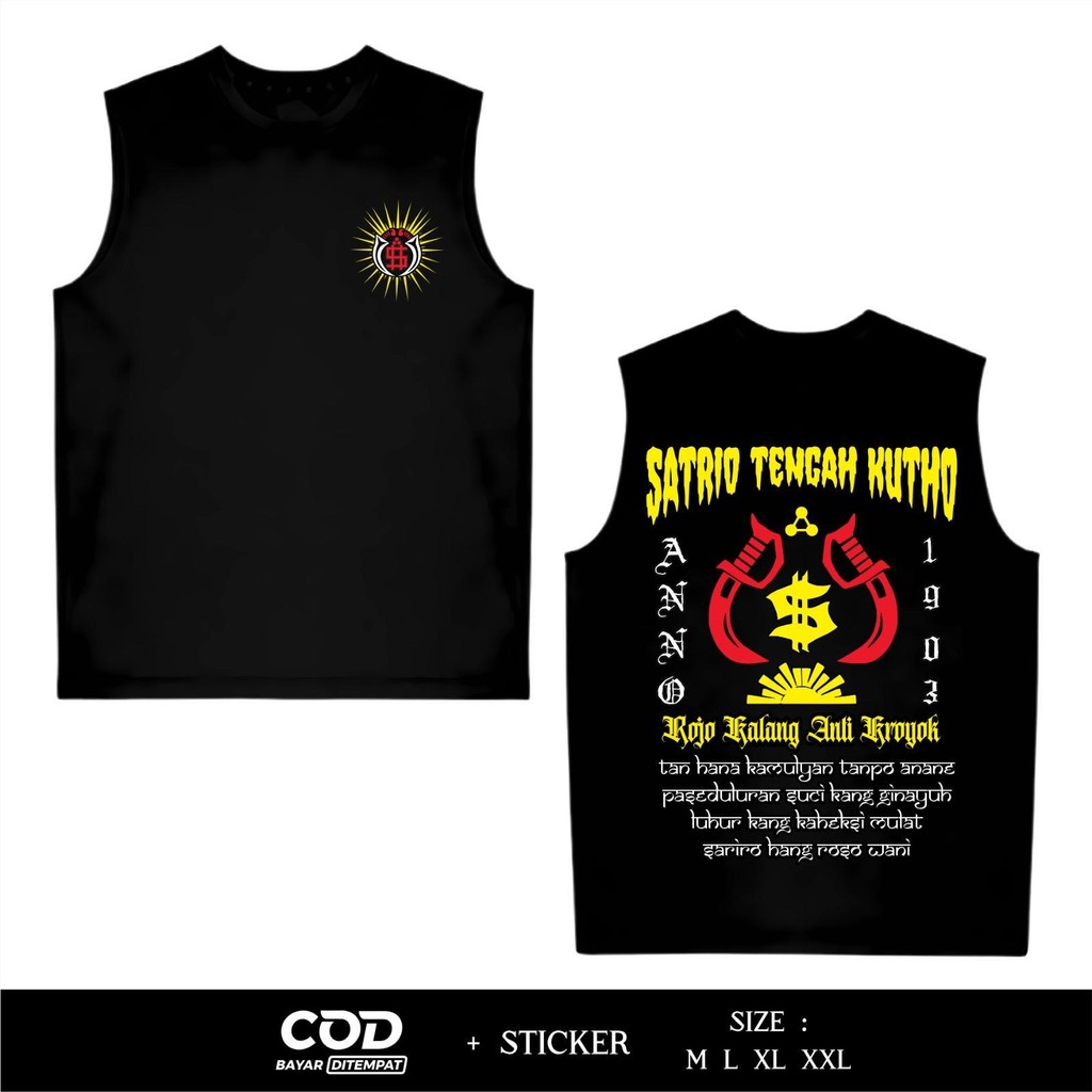 KAOS SINGLET PSHW SATRIO TENGAH KUTHO ANNO 1903 SINGLET PSHW TERBARU - SINGLET PSHW LAMBANG - SINGLE