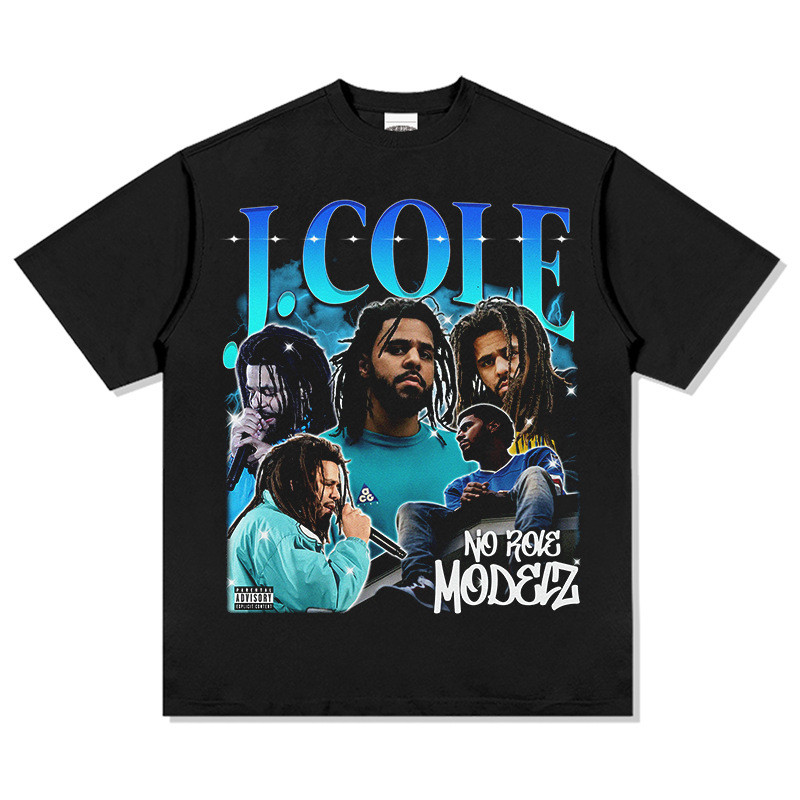 JCole  Kaos Distro  Lengan Pendek Cotton Lembut T-Shirt Pria wanita Baju 
