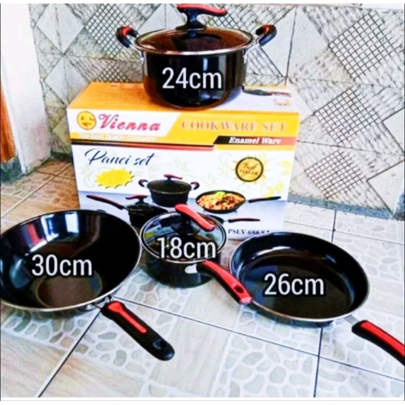 Panci Set 6 pcs vhienna cookware Set.