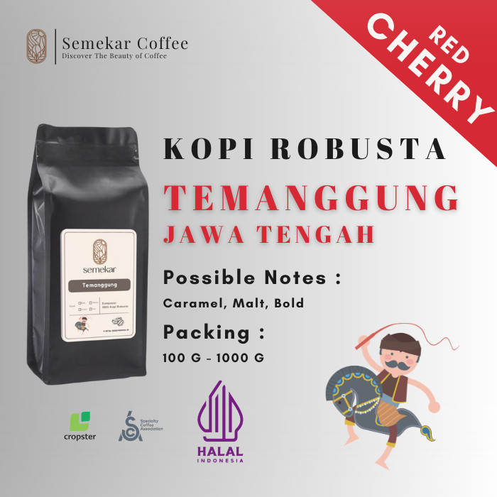 

COD Semekar Coffee - Kopi Robusta TEMANGGUNG Grade 1 roasted Beans