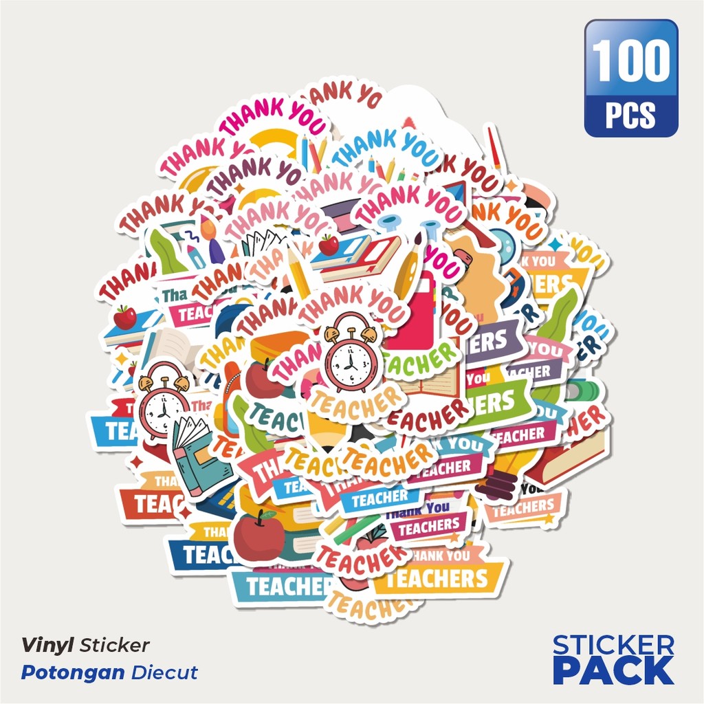 

Stiker Vinyl Stiker Thank You Versi 2 Waterproof Aesthetic- Untuk Laptop, Motor, dan Helm - Paper Stationery Pack