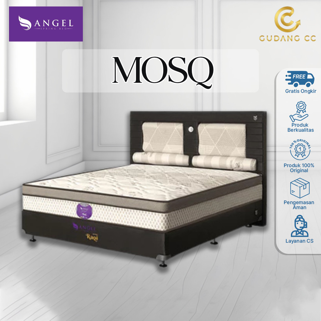 (GCC-SB) SPRINGBED ANGEL MOSQ / KASUR FULLSET / TEMPAT TIDUR / RANJANG / DIVAN/MATRASS