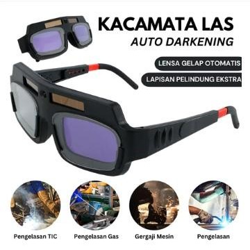 Kacamata Las Otomatis Kacamata Welding Glasses Auto Darkness Kacamata / Kacamata Las Listrik Otomati
