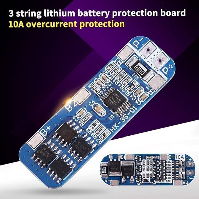 BMS 3S Modul Charger Baterai Lithium Proteksi 18650 1s 2s 3s Protection LI-ION 12.6V 10A
