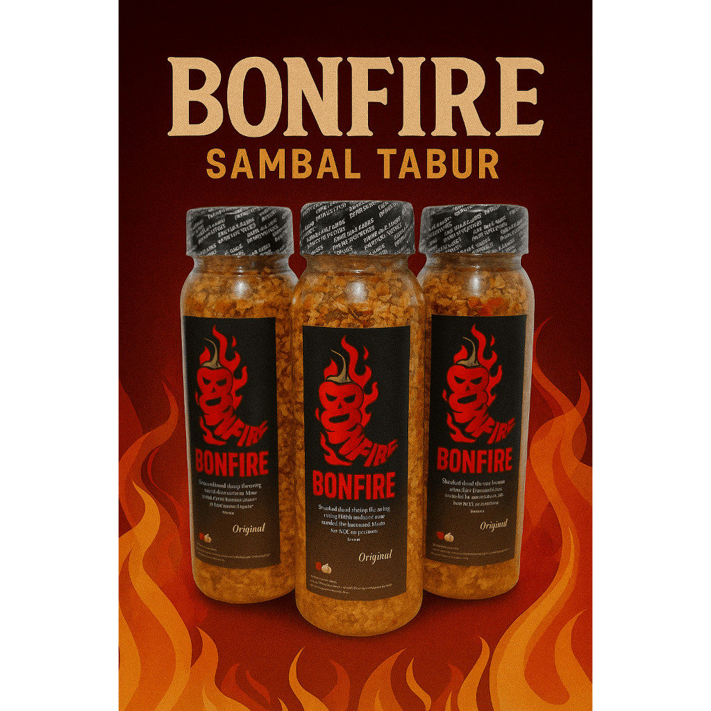 

BONFIRE Sambel Kering Tabur Daun Jeruk Sambal Instant 100g Siap Saji