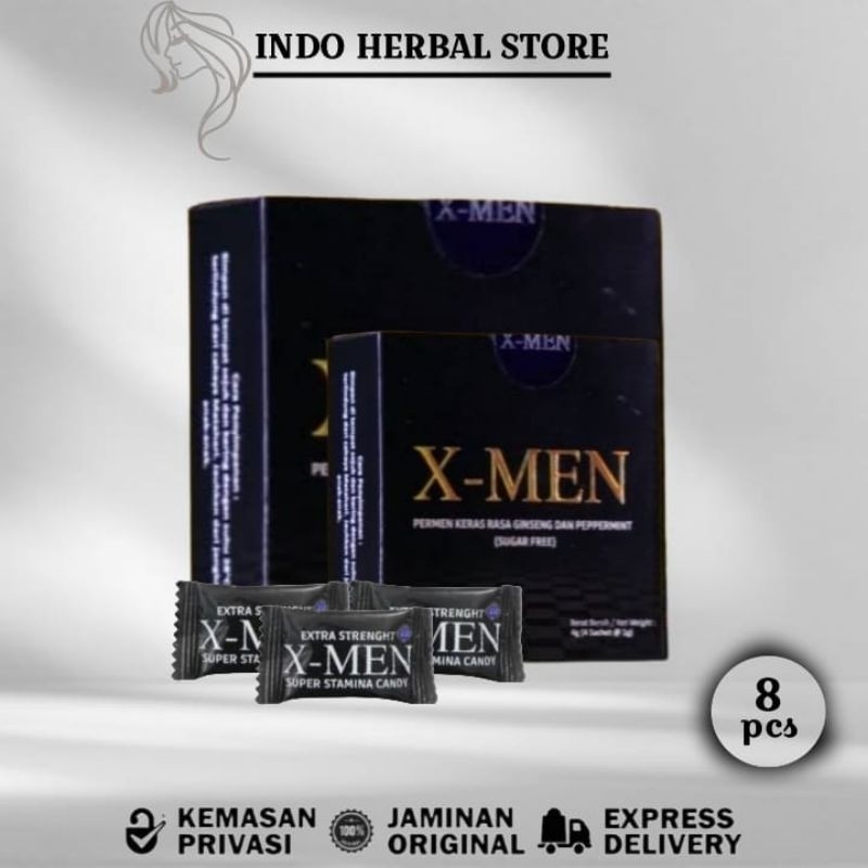 

Paket Hemat X-men Candy | Permen Xmen Premium Stamina Original Pria 2 Kotak Isi 8pcs