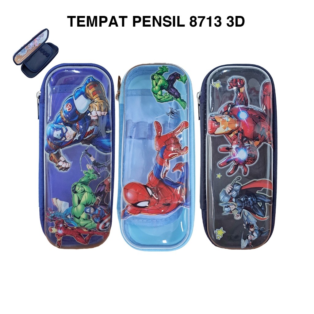 

Tempat Pensil Anak Motif Superhero 8713 Hardcase Pencil Case Kecil