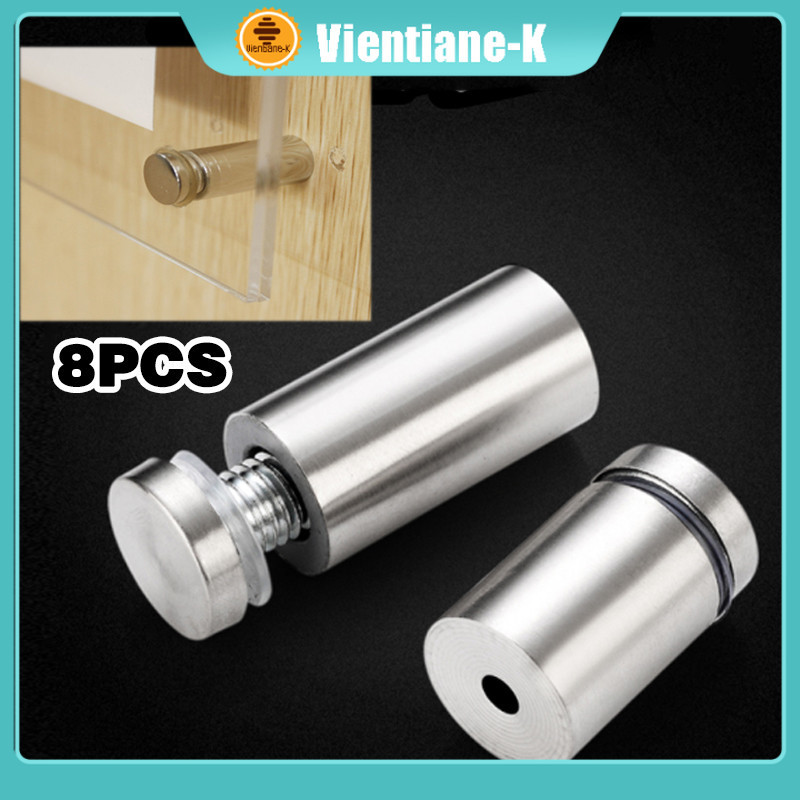 Pen Iklan Baut Akrilik 12*25mm Stainless Steel Kaca Akrilik Sign Board Baut Poster Dinding Reklame B