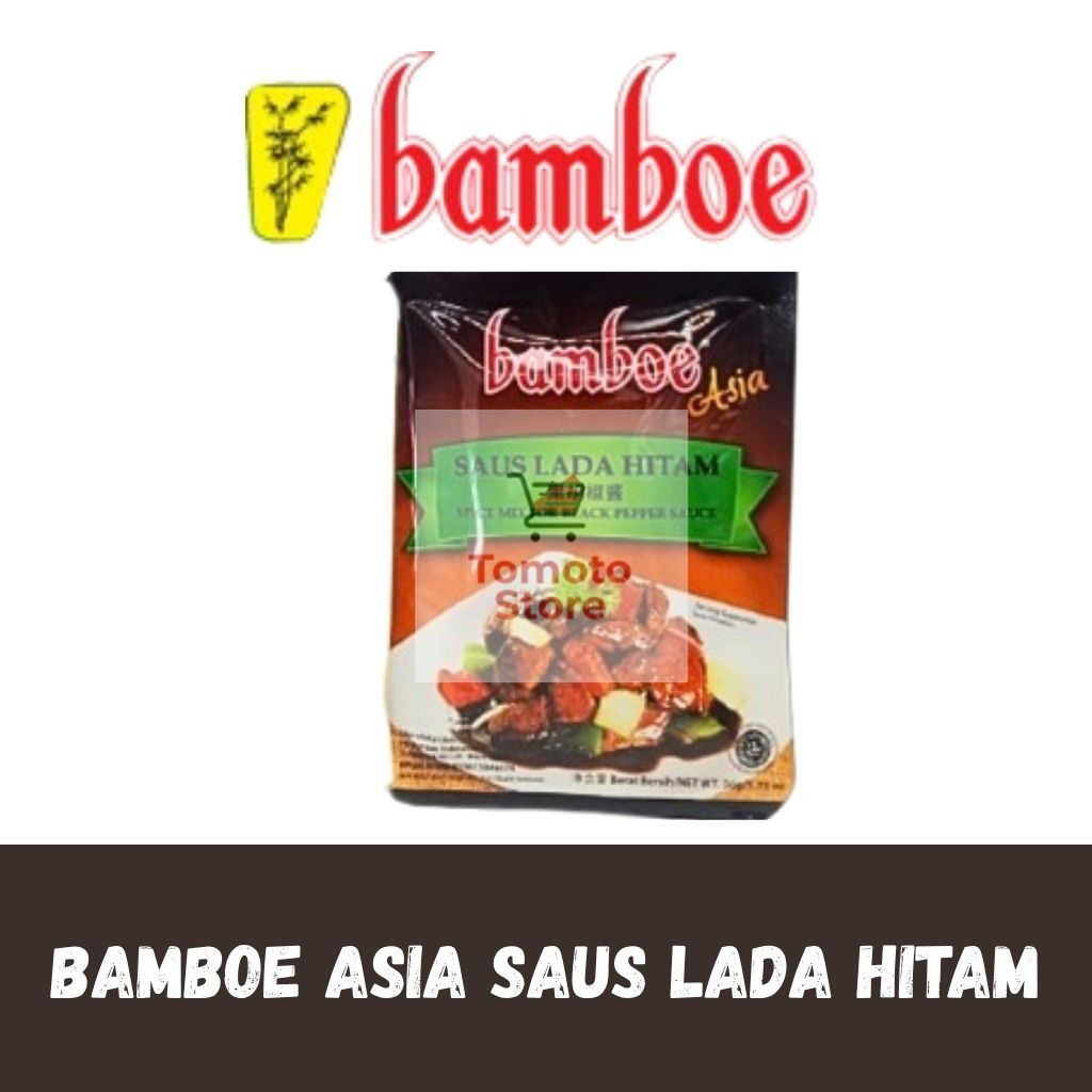 

✨ TOMOTOSTORE ✨ BAMBOE Asia Bumbu Saus Lada Hitam