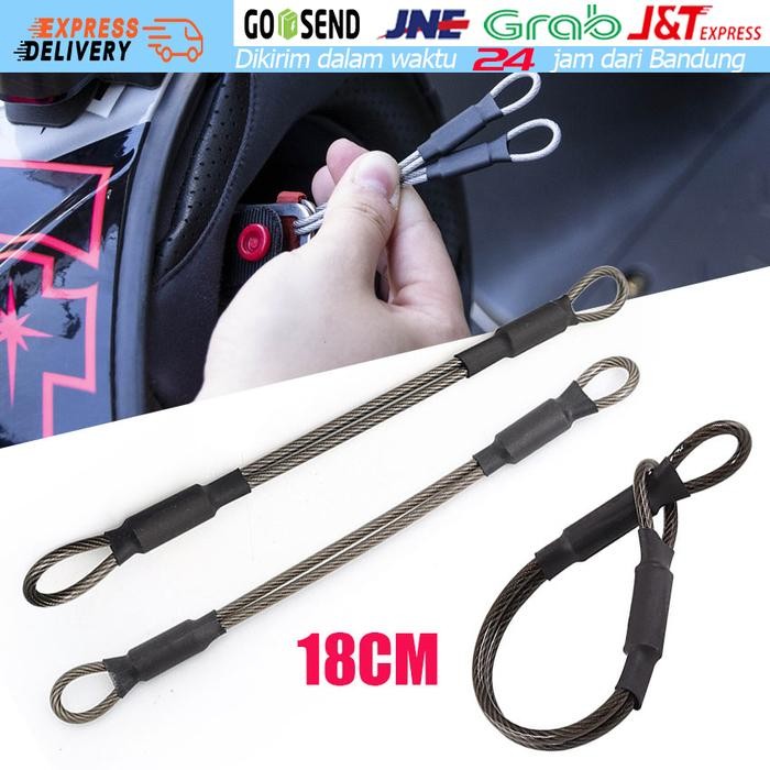 [TERLARTIS] Tali Helm Kunci Helm Motor Pengaman Universal Anti Maling Tali Pengika