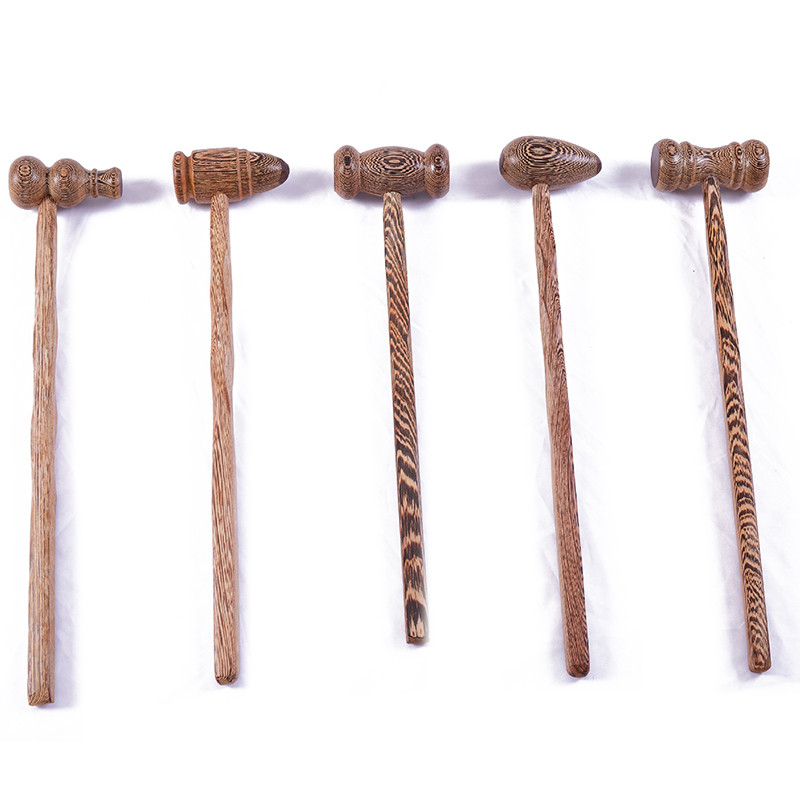 Wooden Massage Hammer Knock Back Meridian Hammer Back Massage Hammer  icken Wing Wood Massager Healt