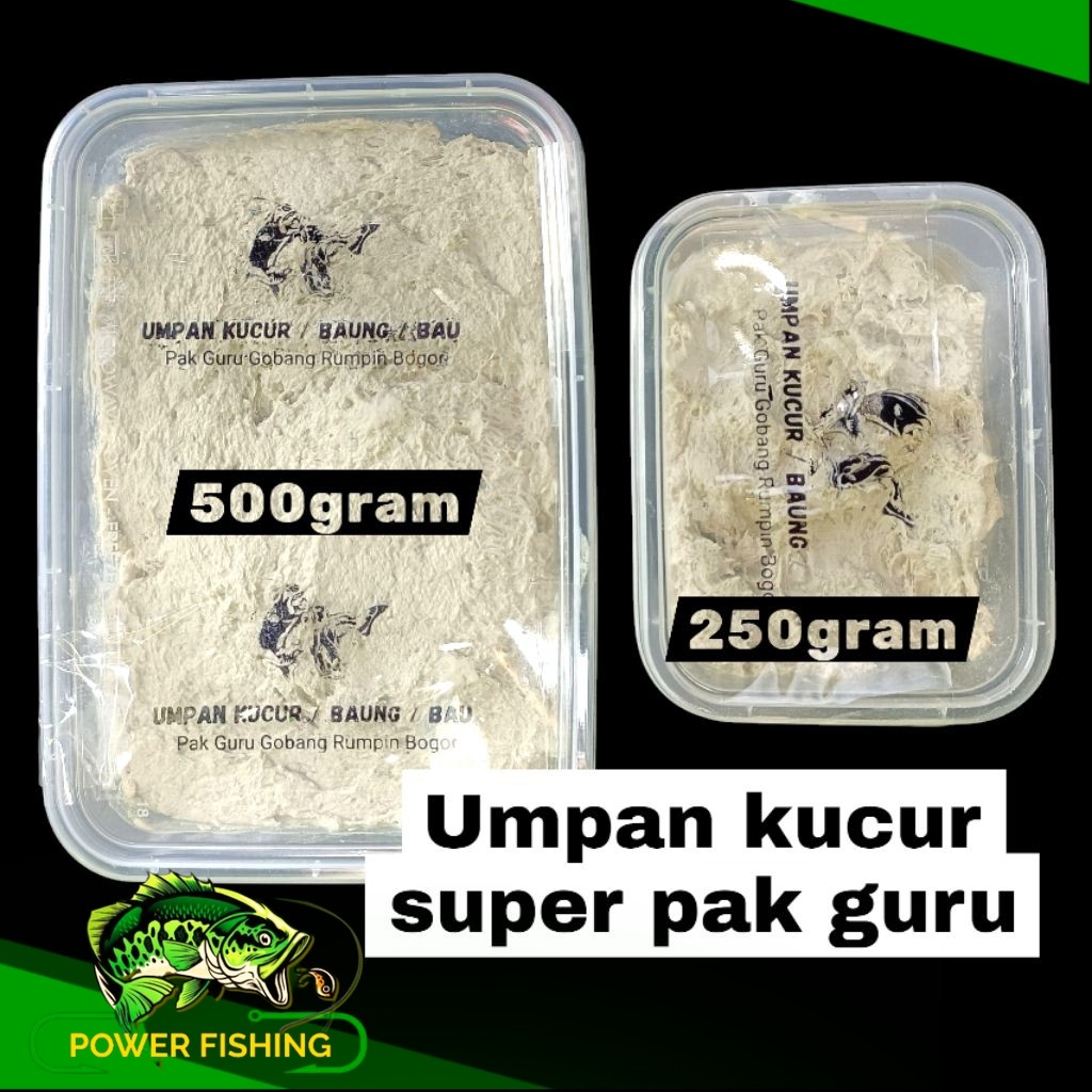 UMPAN KUCUR - KUCUR SUPER PAK GURU - UMPAN PANCING BAUNG 250GRAM