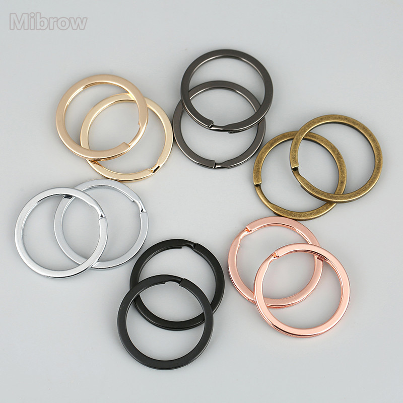 

Mibrow 10/20PCS/Pack 15/20/25/28/30mm Round Key Chains Split Ring (Never Fade) Key Rings For Bag Car Keychain Jewelry Making