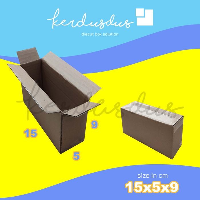 

15x5x9 cm kardus box karton kotak packing packaging POLOS SHEET