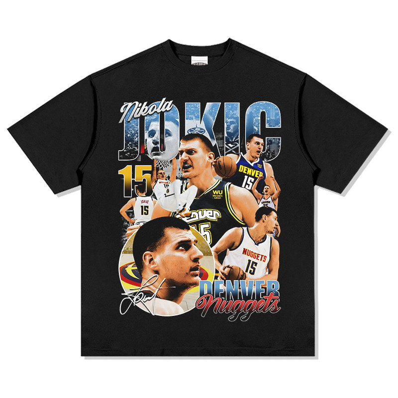 JOKIC Korea Style T-shirt Oversize Kaos pria dan wanita  leher bulat
