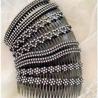 (GTT)  Sirkam Rambut permata Hitam - Aksesoris Rambut Hitam / Sirkam Rambut Hitam Permata Murah / SI