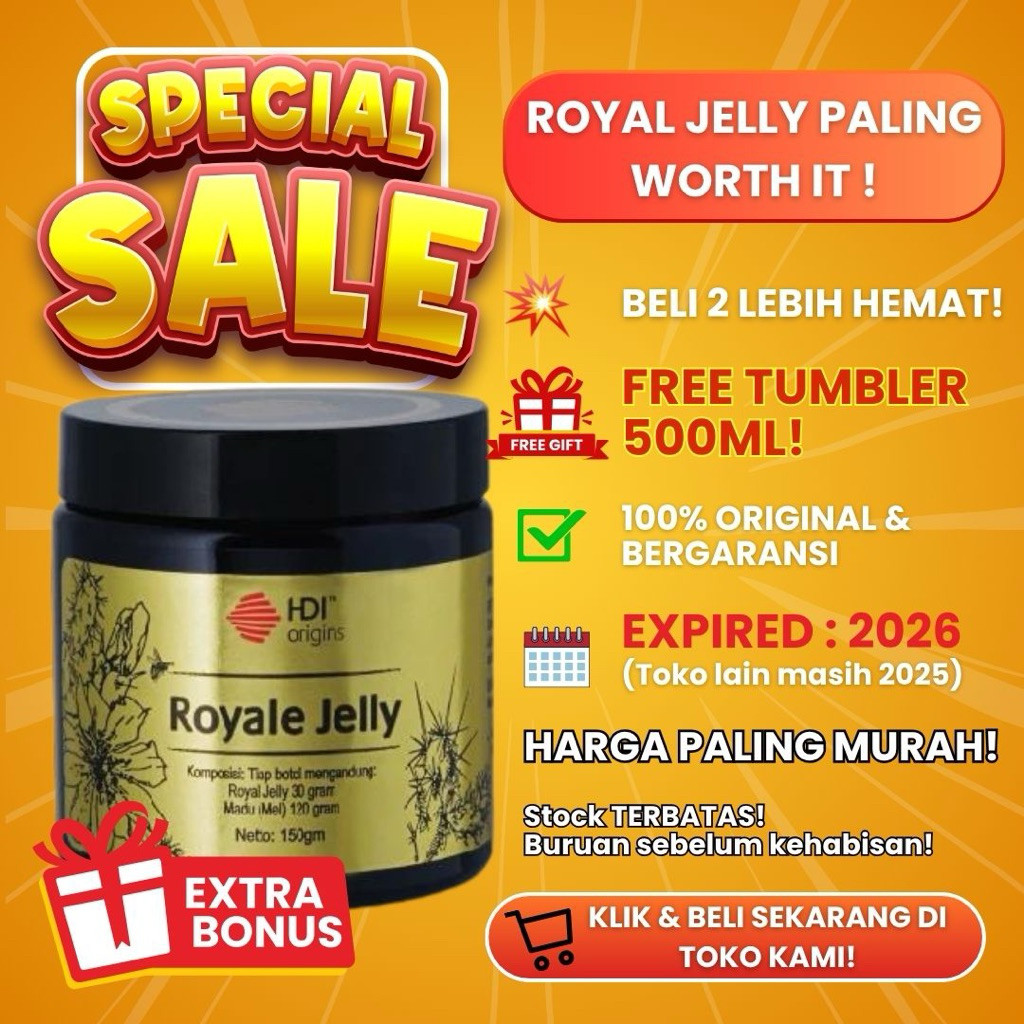 

Royale jelly liquid 150mg EXP 2026 / Madu Royal jelly / clover honey jamin ORIGINAL