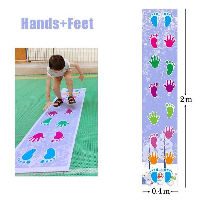 Playmat Combo Jejak Kaki Tangan Jejak / Tangan Engklek Tangan Engklek Kaki Mainan Edukasi Banner / K