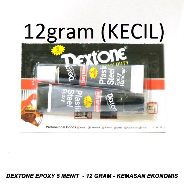 

LEM DEXTONE 5 Menit Epoxy Adhesives 12gram Kemasan Ekonomis Kecil 12gr