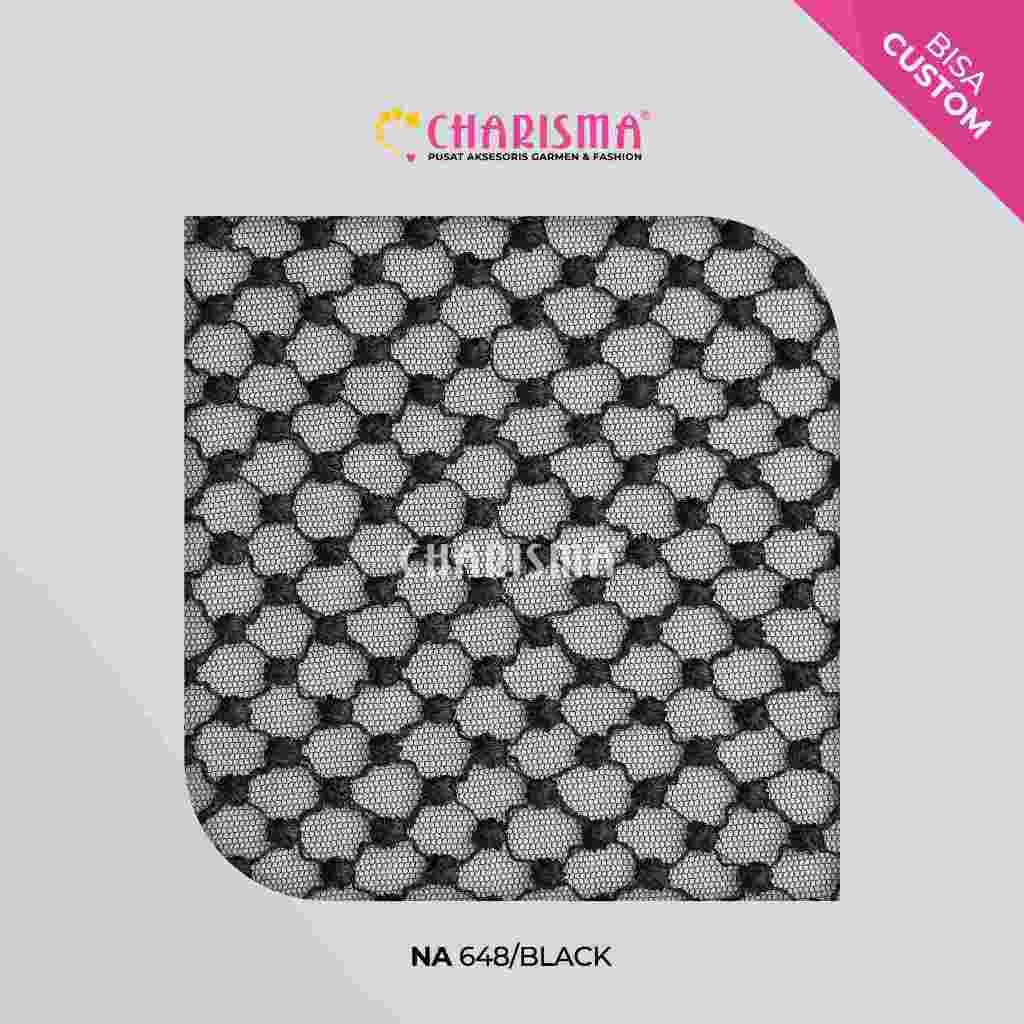 Charisma Kain Allover Tulle 648 - Kain Bordir Untuk Pakaian / Lebar 130CM / Harga Per 1 Yard (90cm)