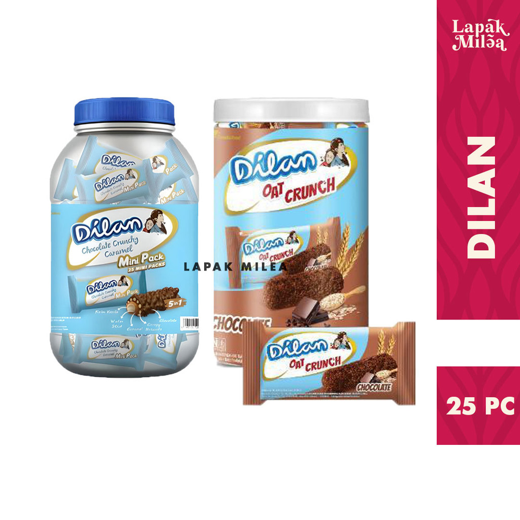 

Dilan Kemasan Toples Caramel Coklat dan Oat Dilan Isi 25 pc