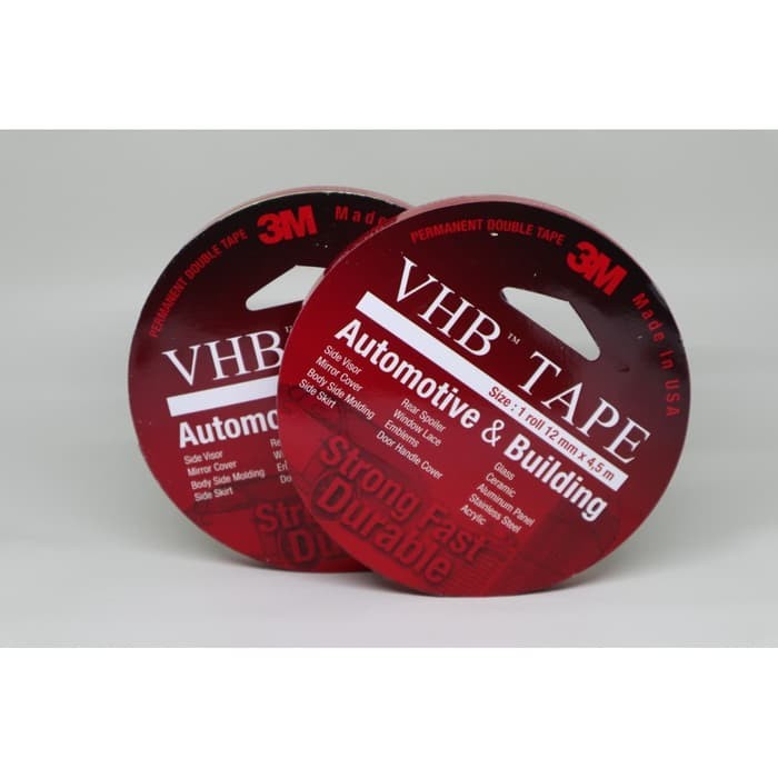 

JAMIN MURAH !!!Double Tape 3M VHB 12 mm x 4,5 m ORIGINAL / DOUBLE FOAM TAPE(BISA LANGSUNG ORDER)