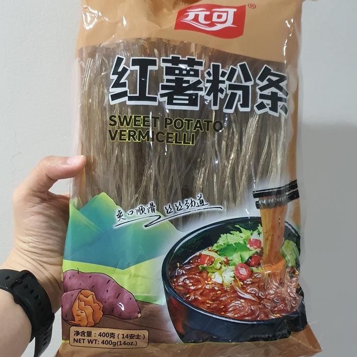 

Mie Ubi lebar hot pot sweet potato noodle vermicelli bihun lebar ubi - lurus 400gr