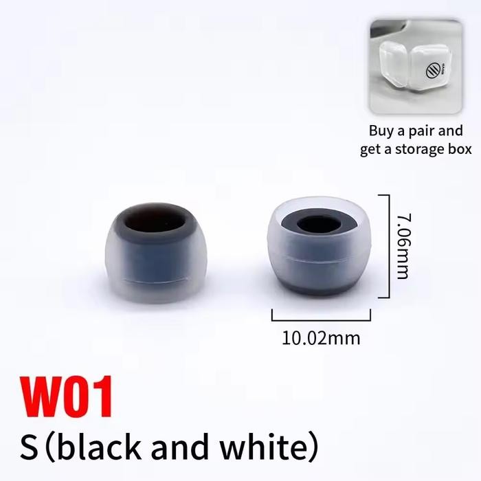 BGVP Earmuff Series W01 Eartips In Ear Monitor IEM Earphone - SMALL