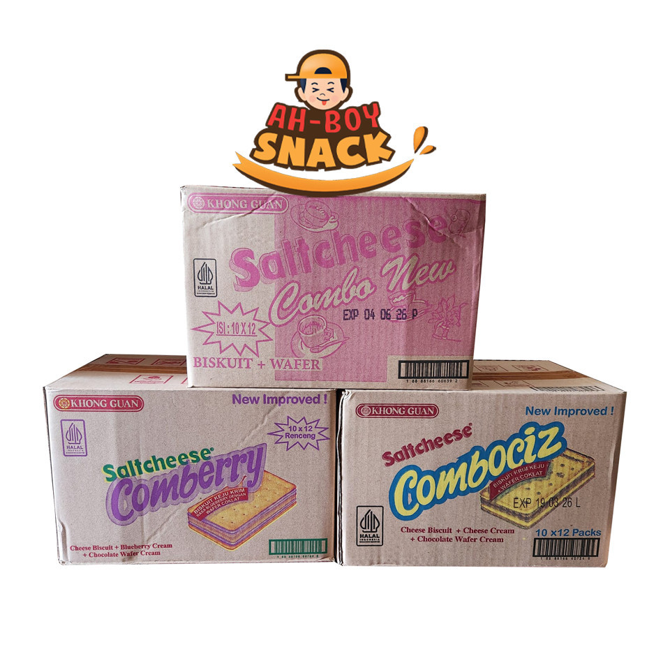 

1 DUS - KHONG GUAN SALTCHEESE RENCENG COMBO, COMBERRY, COMBOCIZ - ECER 1000 - 12 RENCENG - AHBOY SNACK